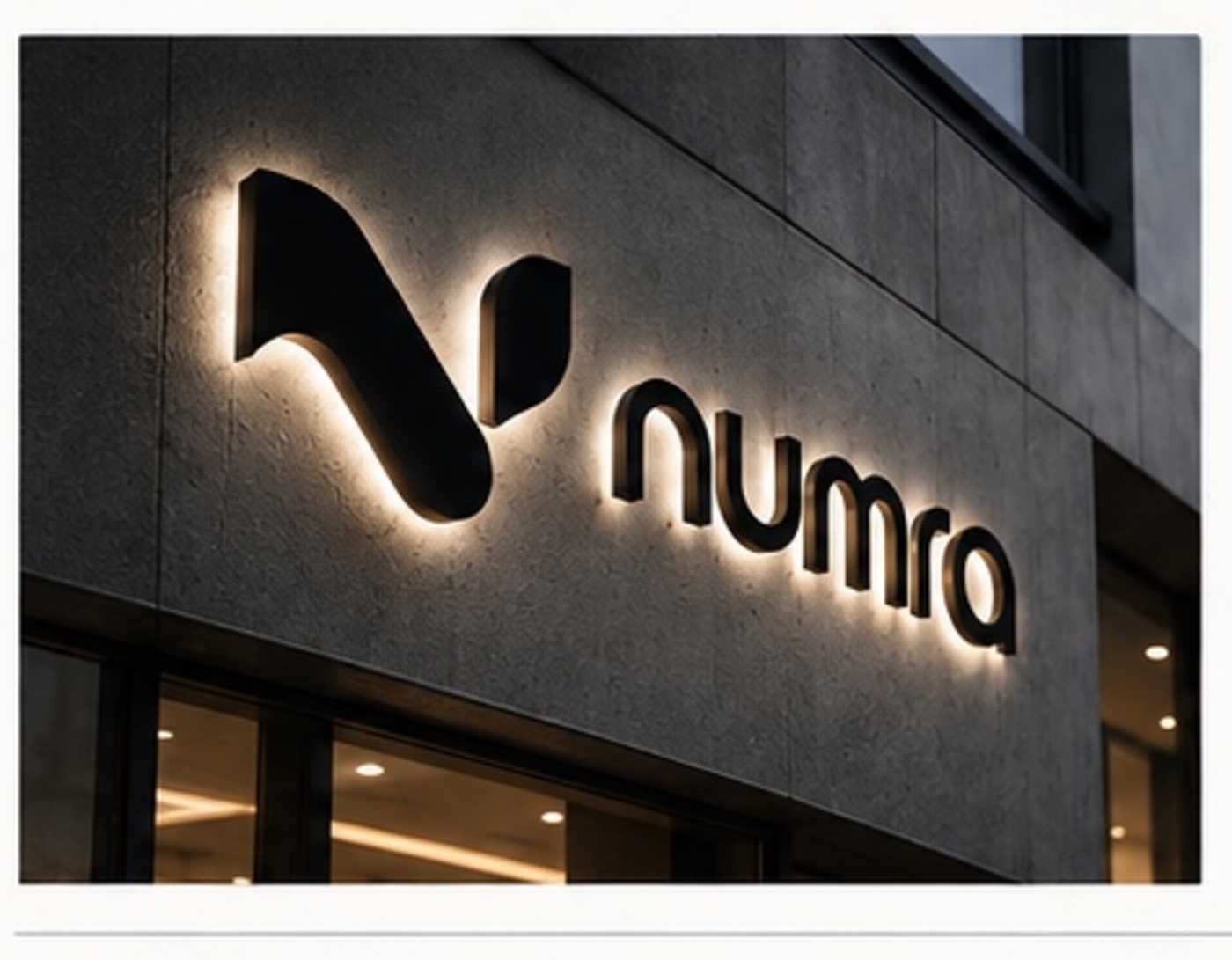 Numra architectural signage